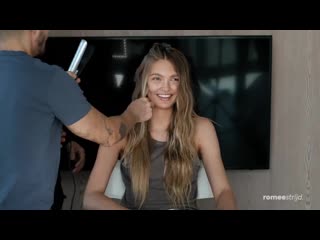 quick easy waves with a flat iron   romee strijd small tits