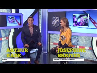 victorias secret angel josephine skriver joins nhl celebrity wrap to discuss pr big tits big ass natural tits