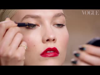 karlie klosss red carpet makeup   my beauty tips   vogue paris