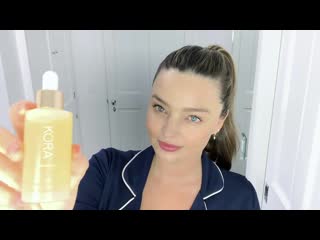 miranda talks through get the noni glow holiday kit