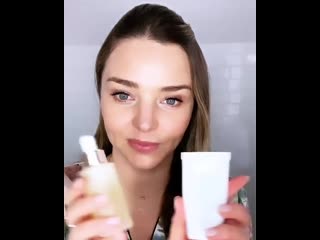 beauty iq  miranda kerrs skincare routine