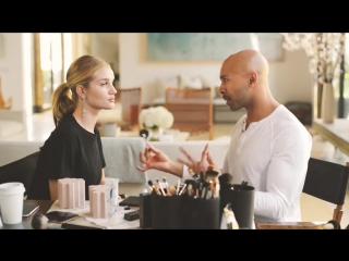 rosie huntington-whiteley and sir john blue eye makeup tutorial