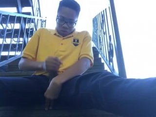 young nigga jerking off in the street