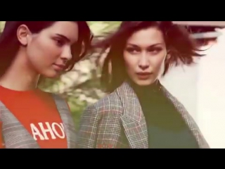 bella and kendall for ochirly winter collection 2017