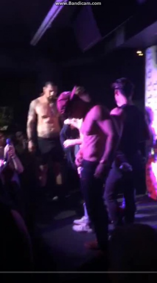 fleshjack boys doing a contest at our 10-year anniversary party